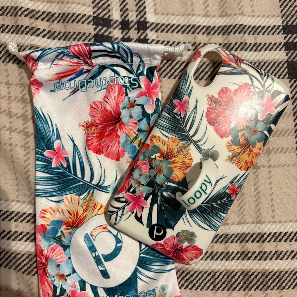 iPhone Loopy 11/XR Floral Phone Case with Tropical Design